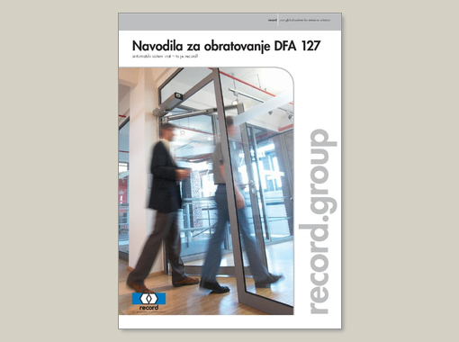 record DFA127 – Navodila za obratovanje